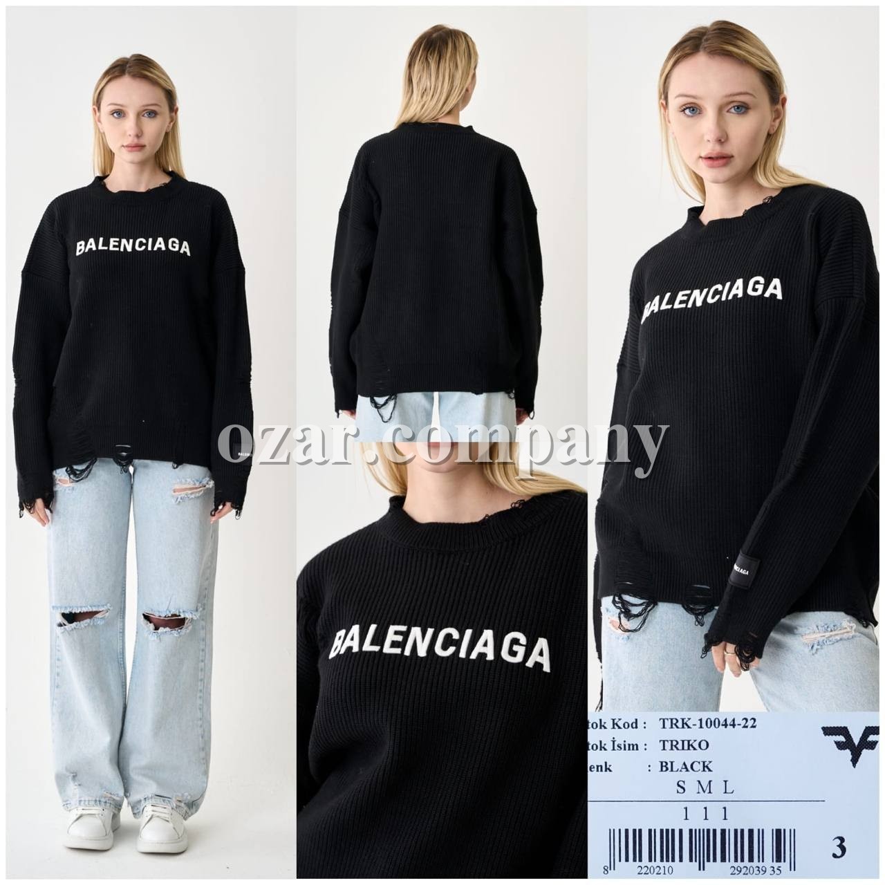 Женский Трикотажный Свитер Balenciaga