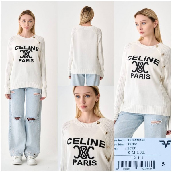 Женский Трикотажный Свитер Celine