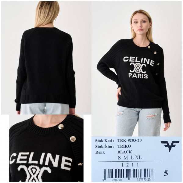 Женский Трикотажный Свитер Celine