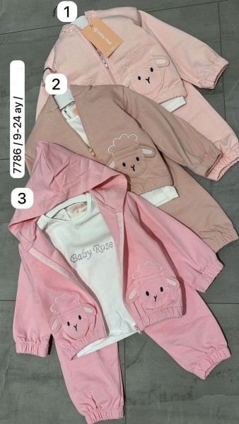 Костюм Тройка Для Девочки Baby Rose (9-12-18-24мес.)
