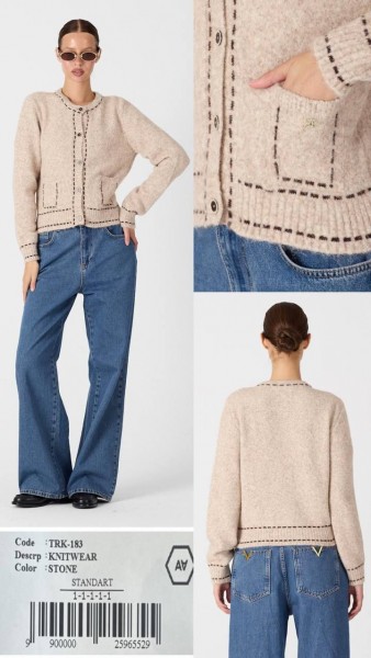 Женский Трикотажный Кардиган A.M.N.