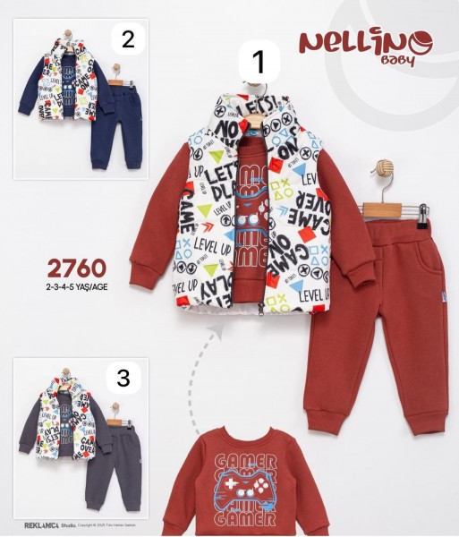 Костюм Тройка Для Мальчика Nelino Baby (2-3-4-5лет)