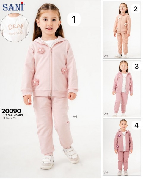 Костюм Тройка Для Девочки Sani (1-2-3-4лет) 