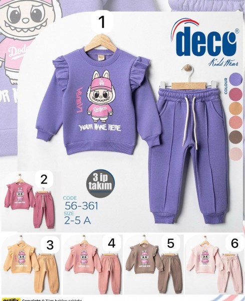 Трикотажный Костюм Тринитка Для Девочки Deco (2-3-4-5лет)