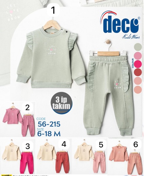 Трикотажный Костюм Тринитка Для Девочки Deco (6-9-12-18мес.)