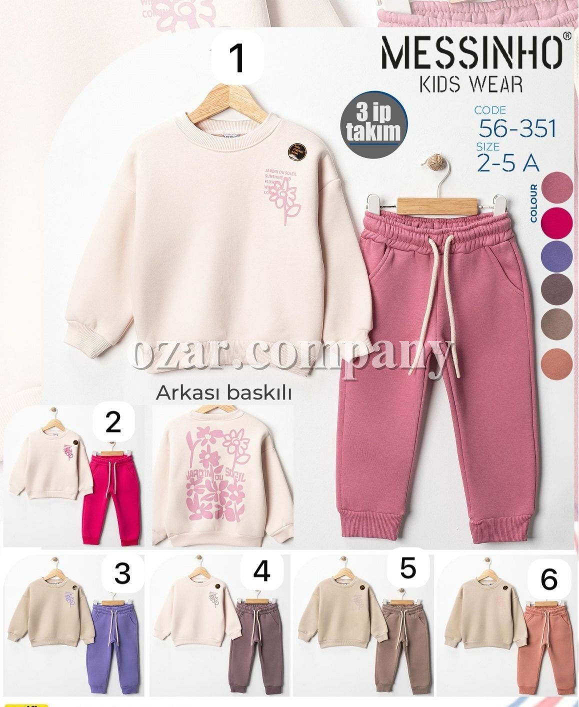 Трикотажный Костюм Тринитка Для Девочки Messinho (2-3-4-5лет)