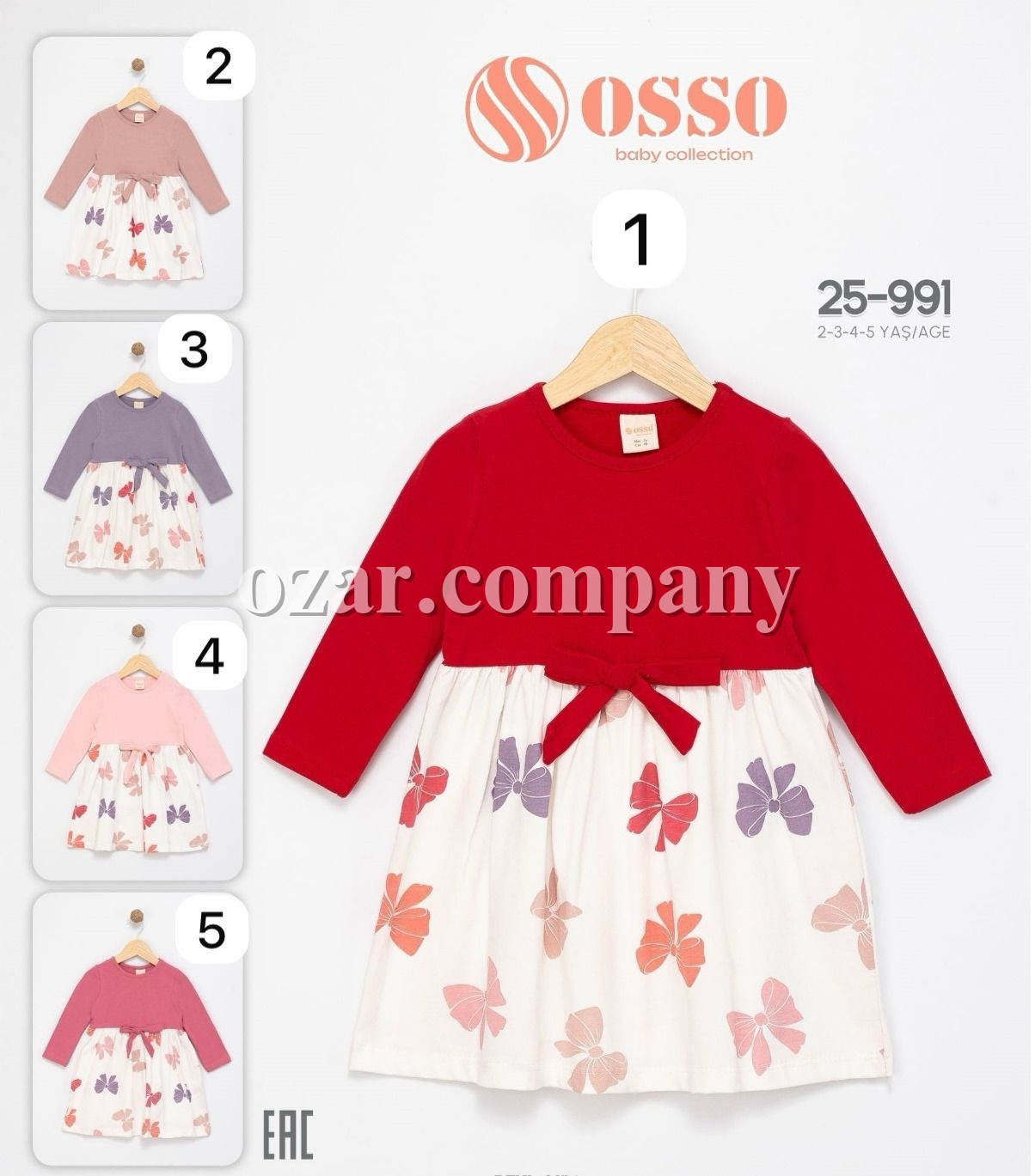 Платье Для Девочки OSSO (2-3-4-5лет)
