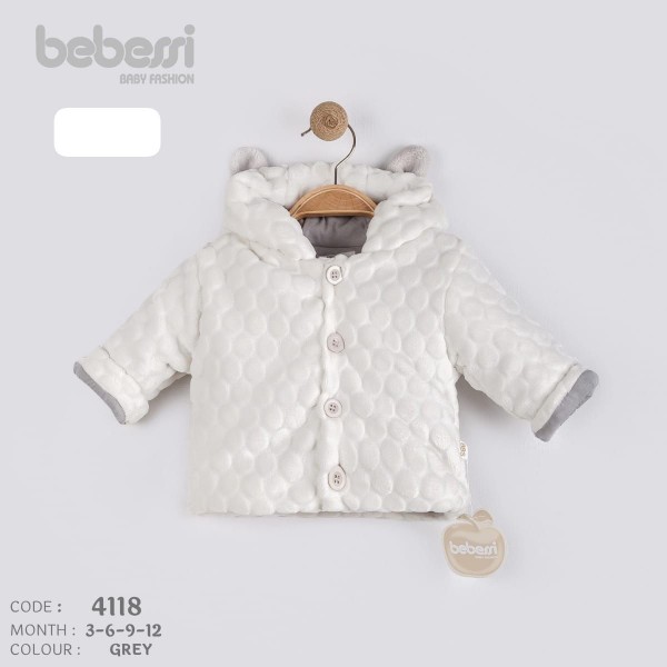 Утеплённая Кофта Для Новорождённых Bebessi (3-6-9-12мес.)