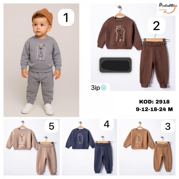 Костюм Тринитка На Флисе Для Мальчика PodiuMini (9-12-18-24мес.)