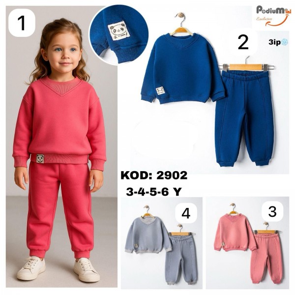 Костюм Тринитка На Флисе Для Девочки PodiuMini (3-4-5-6лет) 