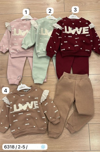 Трикотажный Костюм На Флисе Для Девочки Pretty Life (2-3-4-5лет)