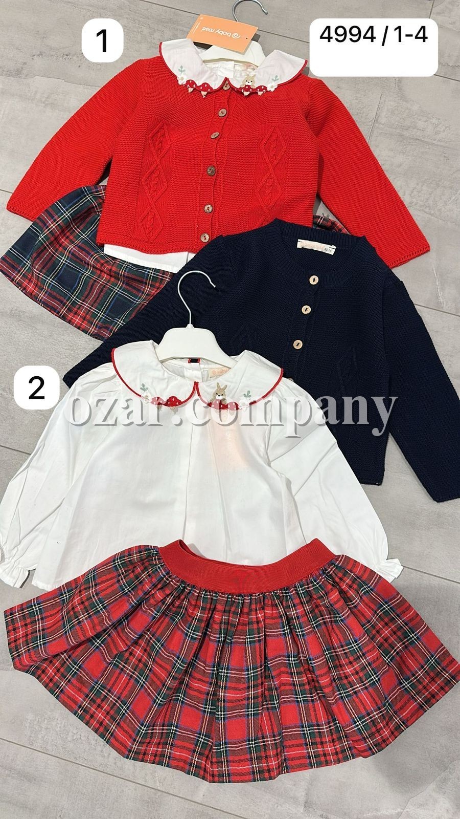 Костюм Тройка Для Девочки Baby Rose (1-2-3-4лет) 