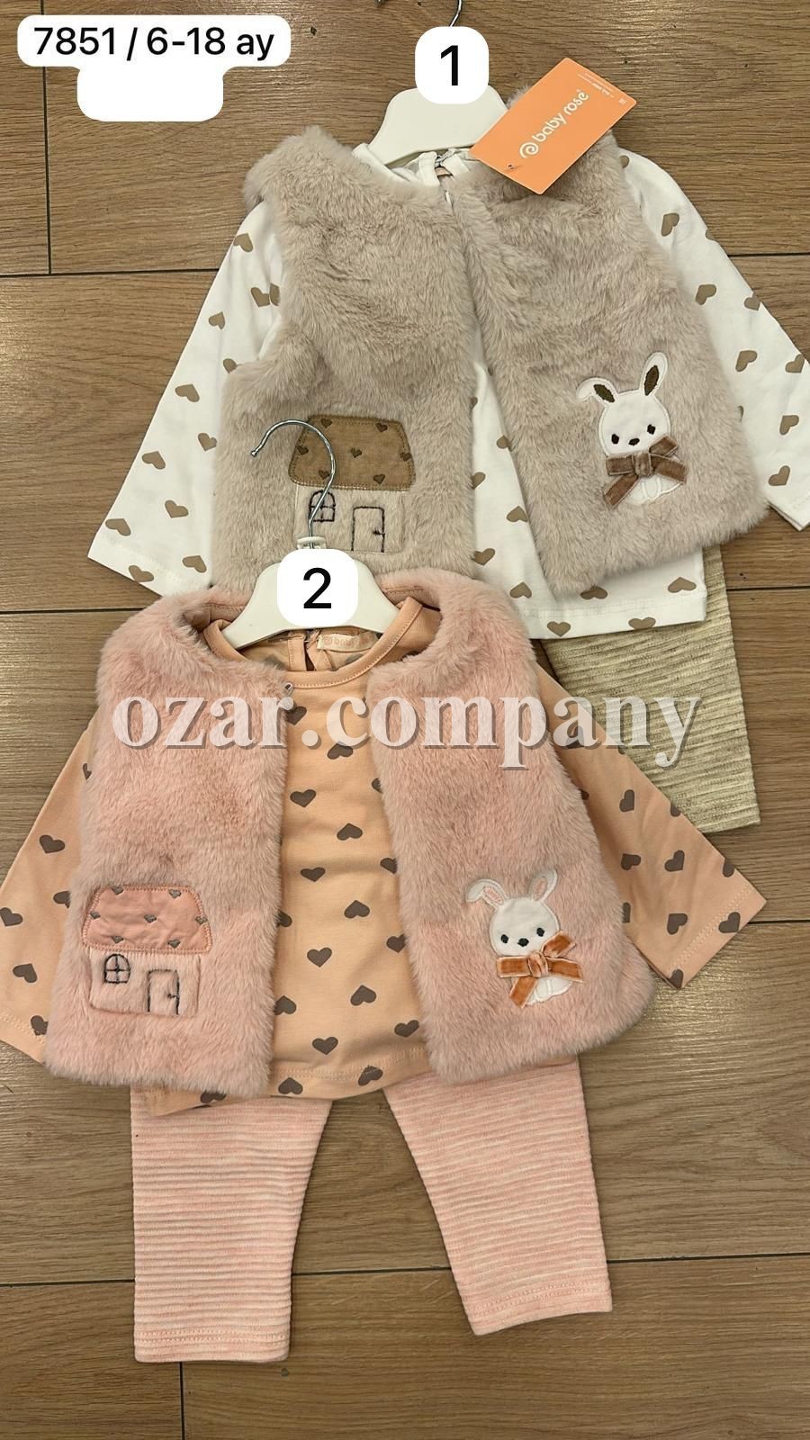 Костюм Тройка Для Девочки Baby Rose (6-9-12-18мес.)