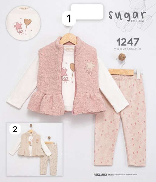Костюм Тройка Для Девочки Sugar (9-12-18-24мес.)