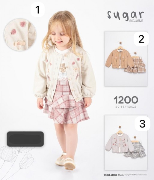Костюм Тройка Для Девочки Sugar (2-3-4-5лет)