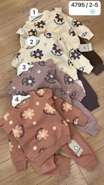 Трикотажный Костюм На Флисе Для Девочки Partner (2-3-4-5лет)