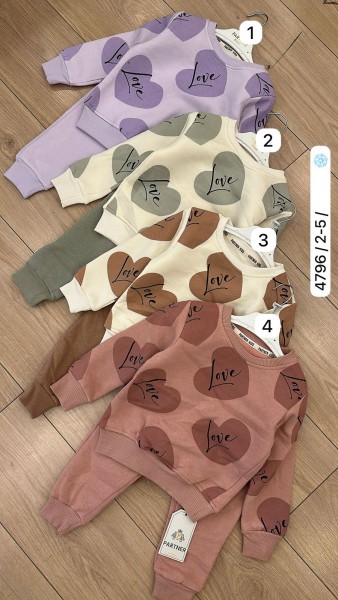 Трикотажный Костюм На Флисе Для Девочки Partner (2-3-4-5лет)