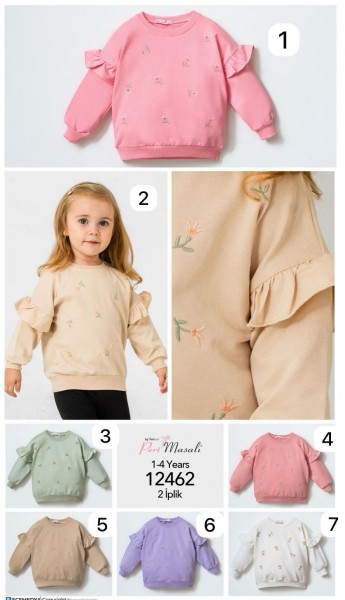 Свитшот Двунитка Для Девочки Peri Masali (1-2-3-4лет) 
