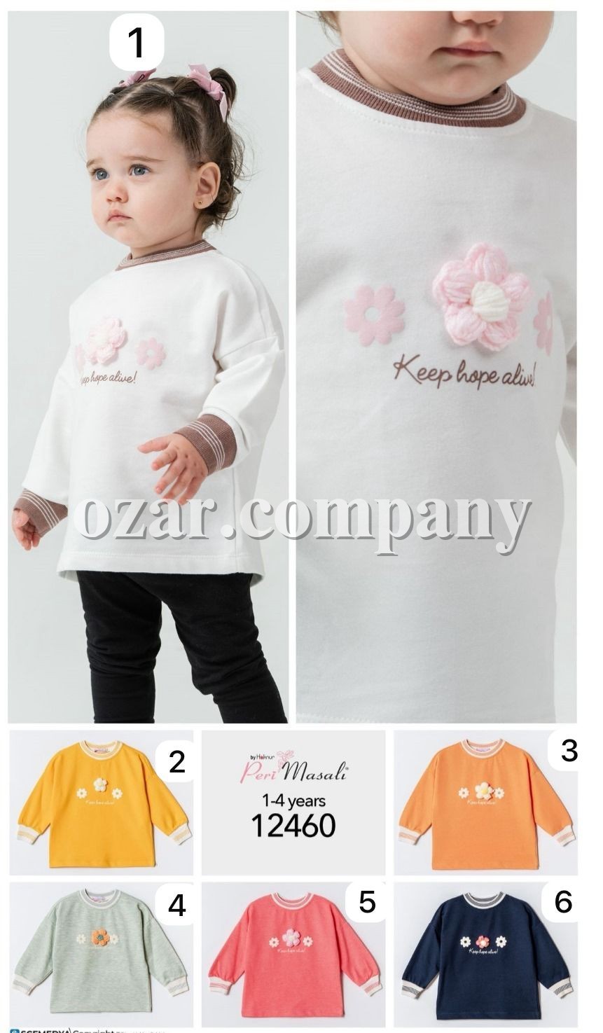 Свитшот Для Девочки Peri Masali (1-2-3-4лет) 