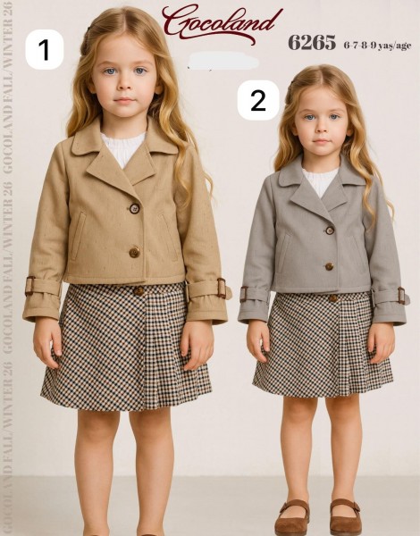 Костюм Тройка Для Девочки Cocoland (6-7-8-9лет) 