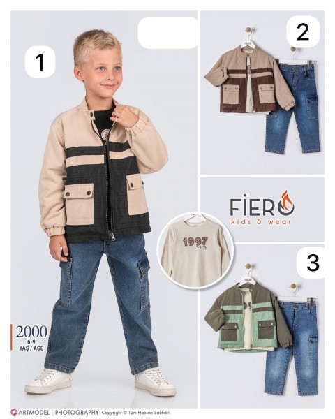 Костюм Тройка Для Мальчика Fiero (6-7-8-9лет) 