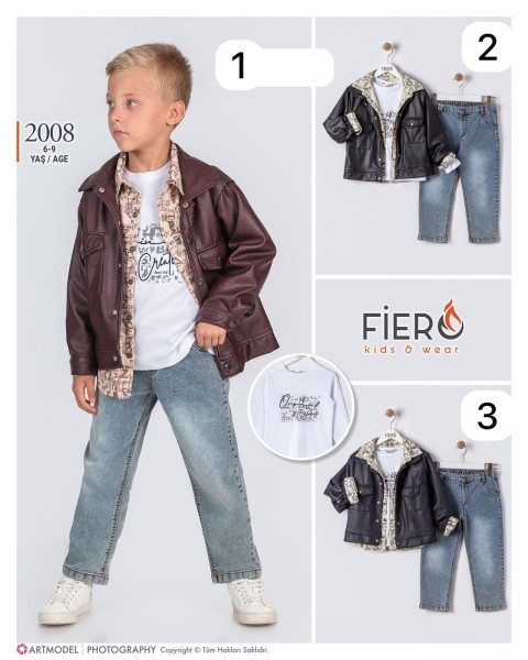 Костюм Тройка Для Мальчика Fiero (6-7-8-9лет) 