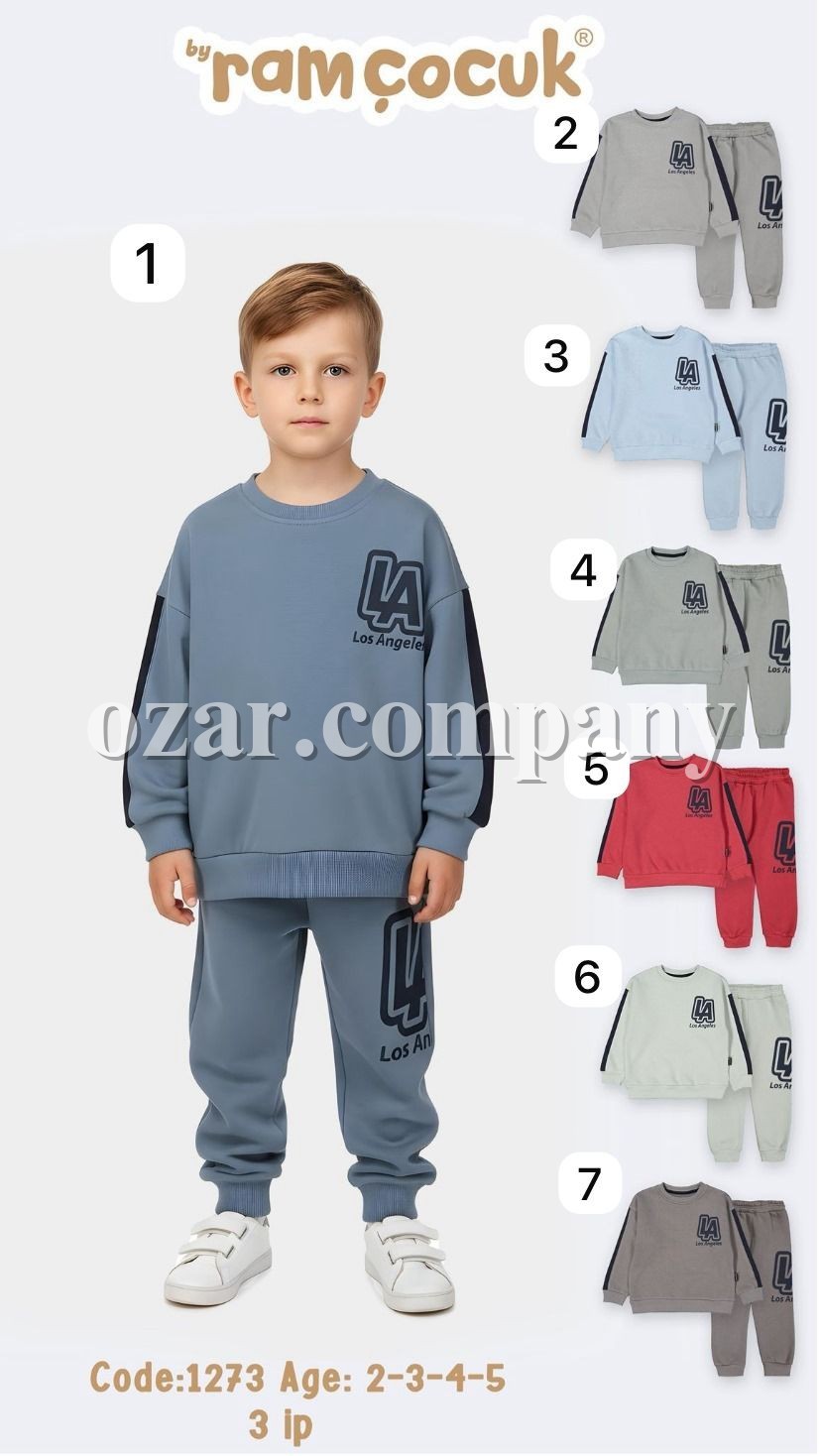 Трикотажный Костюм Тринитка На Флисе Для Мальчика Ramcocuk (2-3-4-5лет)