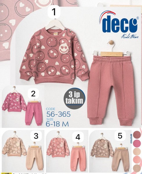 Трикотажный Костюм Тринитка Для Девочки Deco (6-9-12-18мес.)