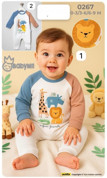Человечек Для Мальчика Baby Mii (0-3/3-6/6-9мес.)