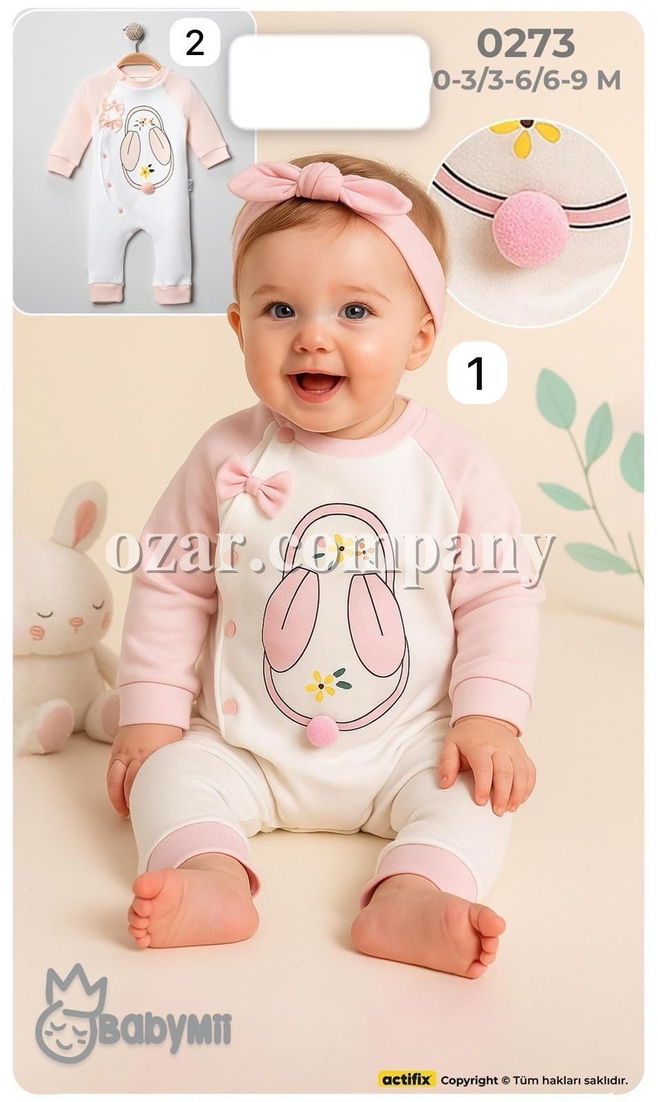 Человечек Для Девочки Baby Mii (0-3/3-6/6-9мес.)