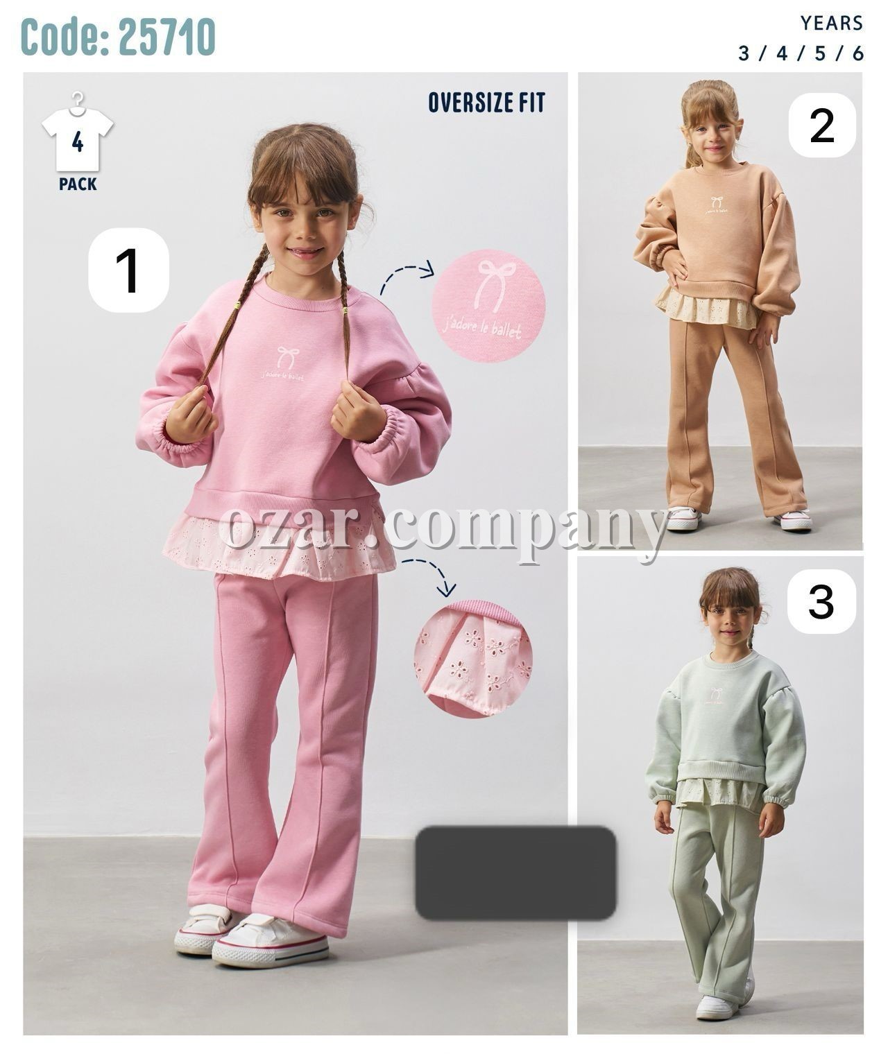 Трикотажный Костюм На Флисе Для Девочки Bupper Minipodyum (3-4-5-6лет)