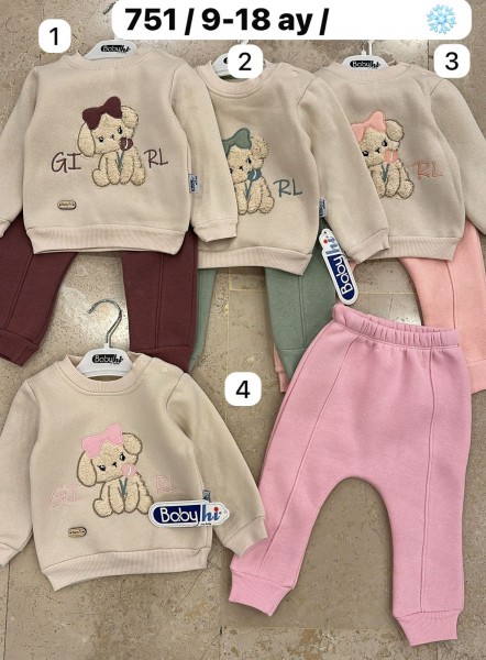 Трикотажный Костюм На Флисе Для Девочки Babyhi (9-12-18мес.)