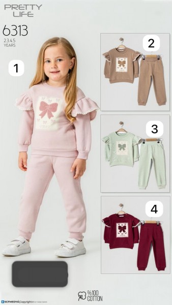Трикотажный Костюм На Флисе Для Девочки Pretty Life (2-3-4-5лет)