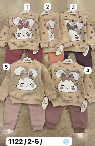 Трикотажный Костюм На Флисе Для Девочки Bobisko (2-3-4-5лет)