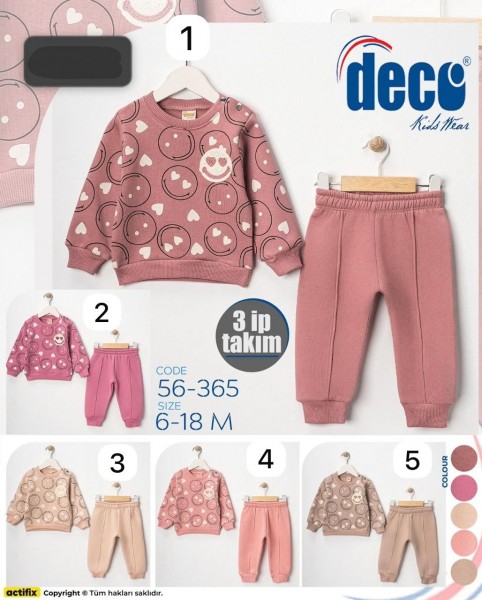 Трикотажный Костюм Тринитка Для Девочки Deco (6-9-12-18мес.)