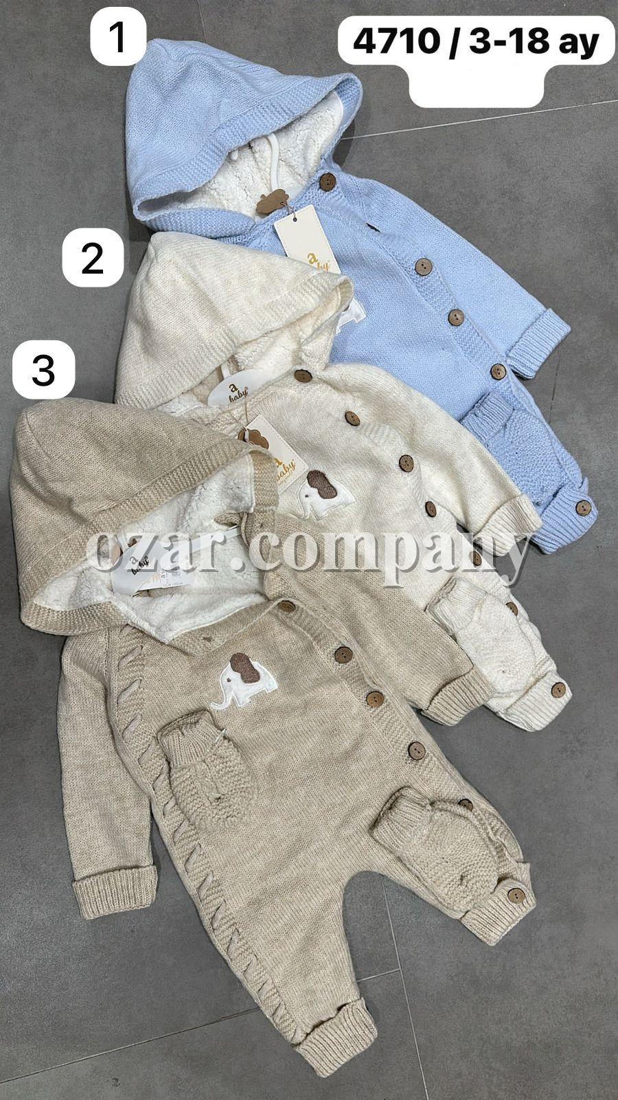 Утеплённый Человечек Для Новорождённых A Baby (3-6/6-9/9-12/12-18мес.)