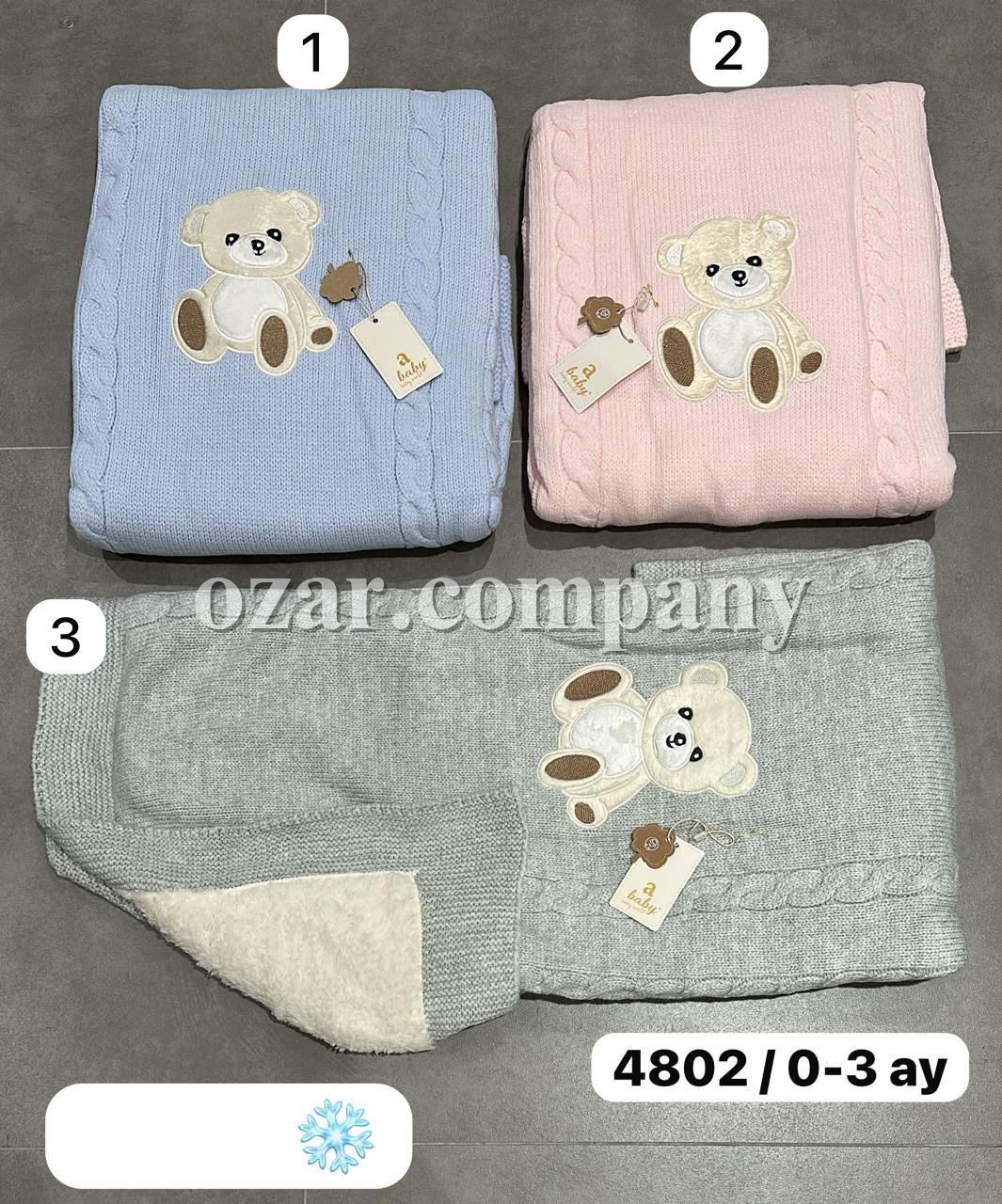 Утеплённый Плед Для Новорождённых A Baby (0-3мес.) 