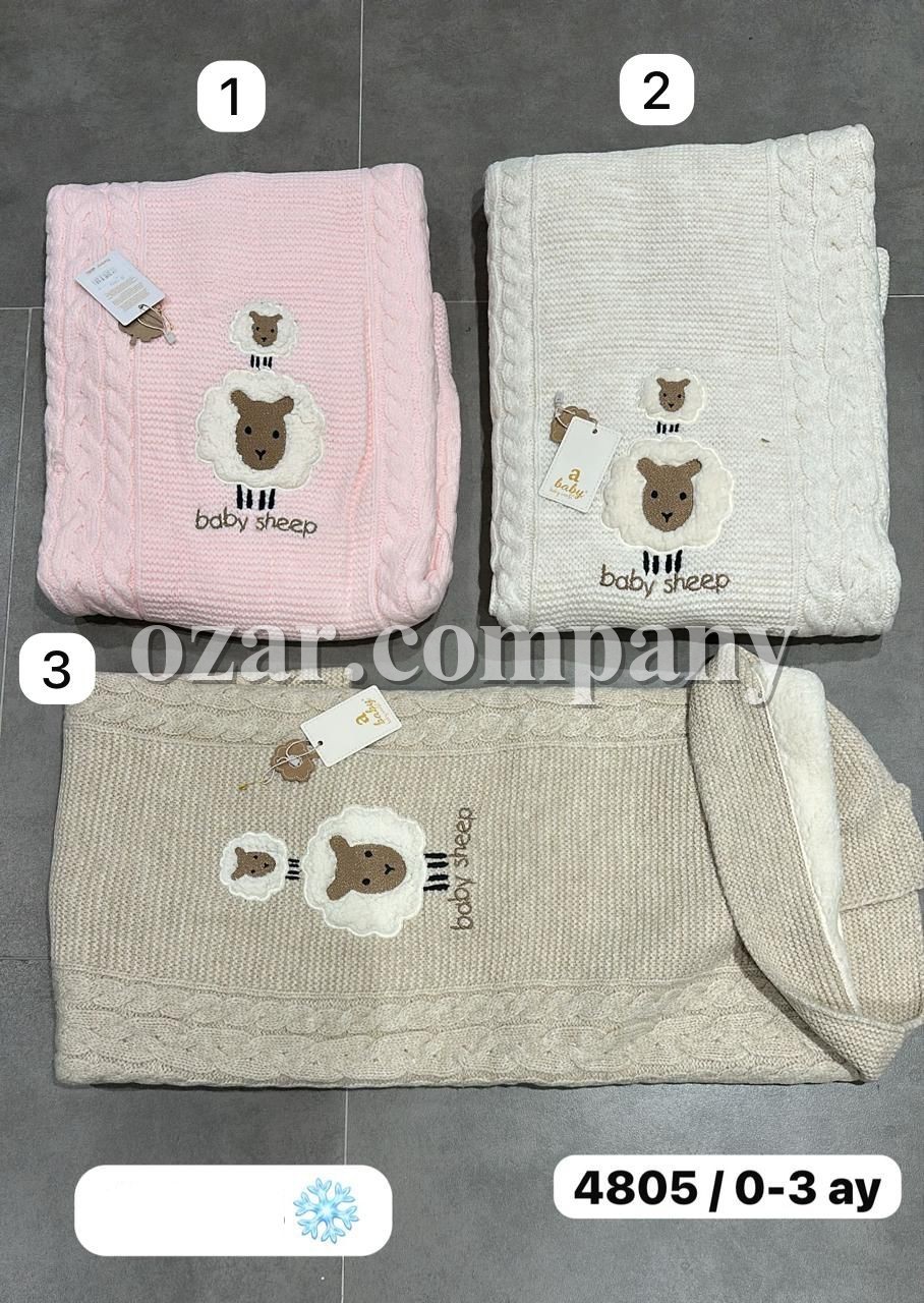 Утеплённый Плед Для Новорождённых A Baby (0-3мес.) 