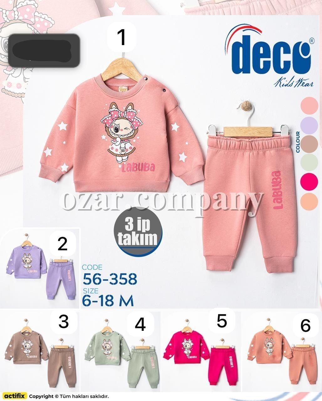 Трикотажный Костюм Тринитка Для Девочки Deco (6-9-12-18мес.)