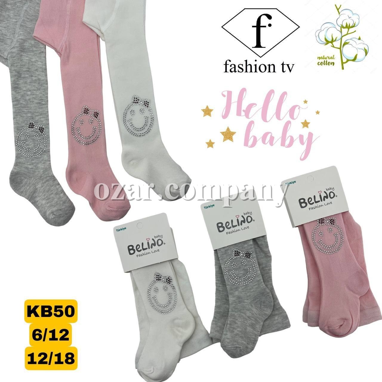 Колготы Для Девочки Belino (6-12/12-18мес.)