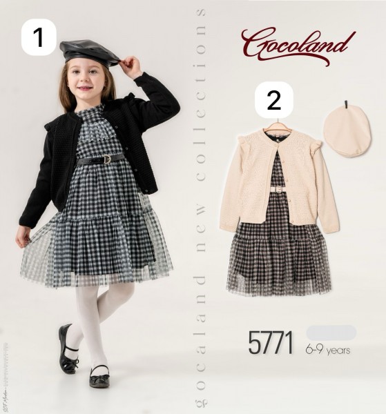 Платье Для Девочки Cocoland  (6-7-8-9лет)