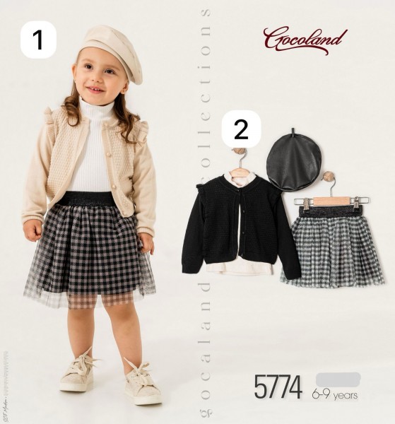 Костюм Тройка Для Девочки Cocoland  (6-7-8-9лет)