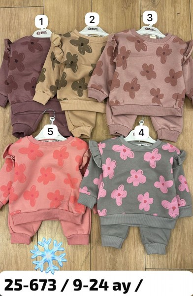 Трикотажный Костюм На Флисе Для Девочки Baby Wood (9-12-18-24мес.)