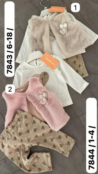 Костюм Тройка Для Девочки Baby Rose (6-9-12-18мес.)