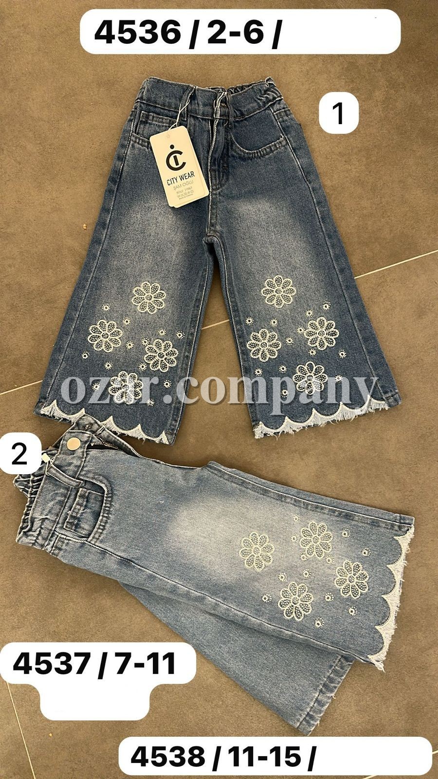 Джинсы Для Девочки City Wear (11-12-13-14-15лет)