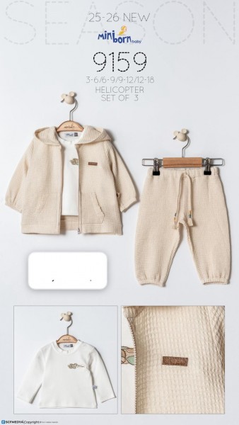 Костюм Тройка Для Мальчика Mini Born (3-6/6-9/9-12/12-18мес.)