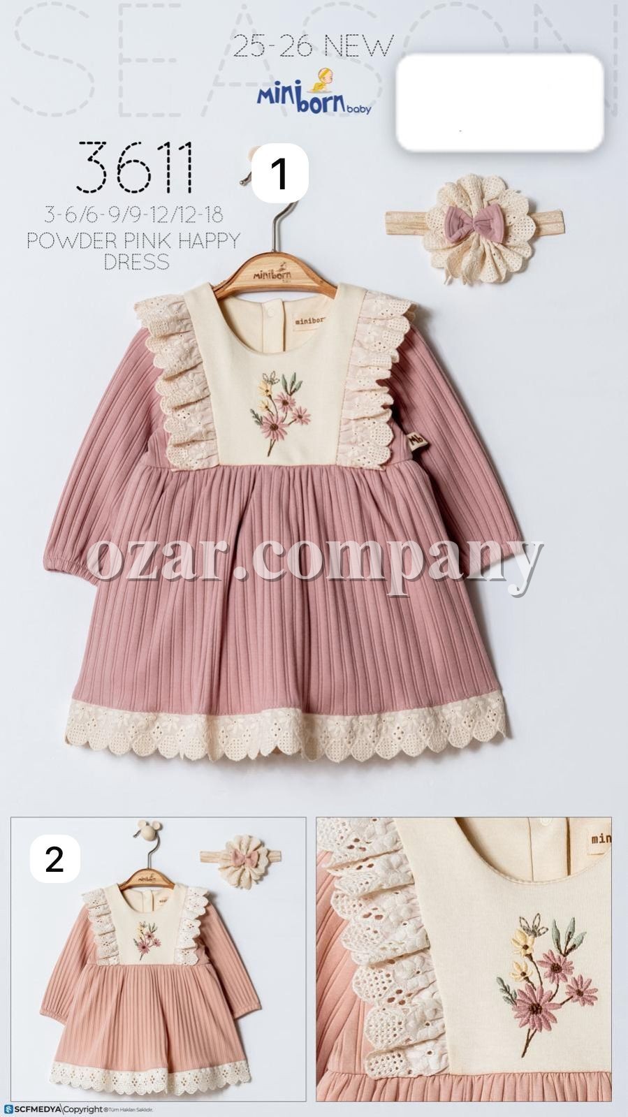 Платье Для Девочки Mini Born (3-6/6-9/9-12/12-18мес.)