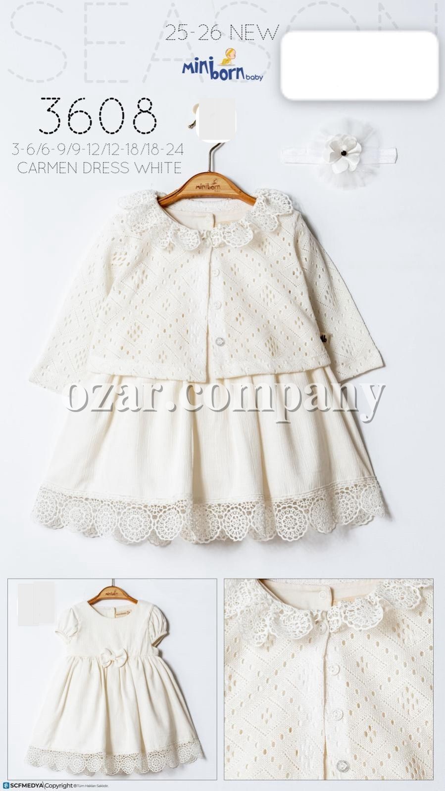 Платье Для Девочки Mini Born (3-6/6-9/9-12/12-18/18-24мес.)