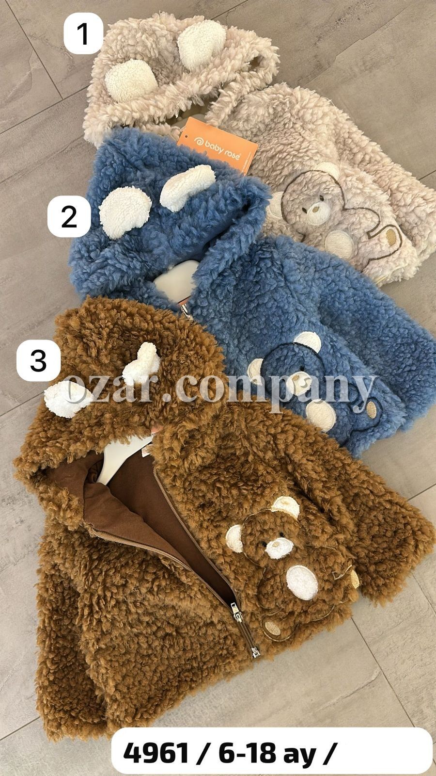 Утеплённая Кофта Для Новорождённых Baby Rose (6-9-12-18мес.)