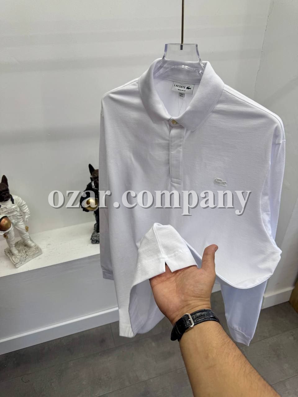 Мужская Футболка На Длинный Рукав Lacoste